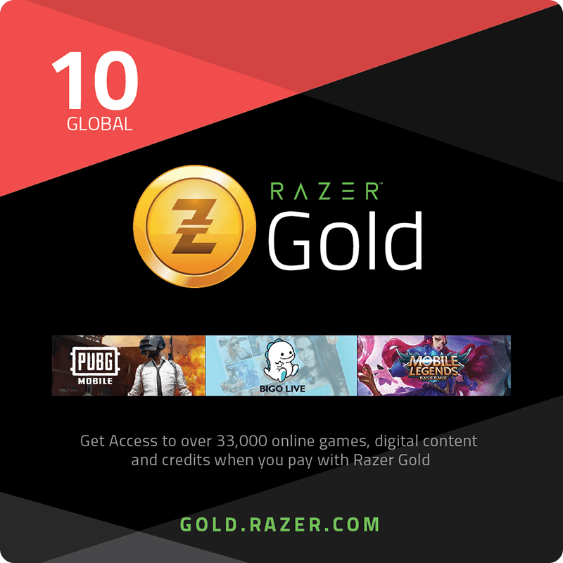 Razer Gold $10 Retail