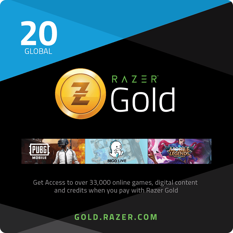 Razer Gold $20 Retail