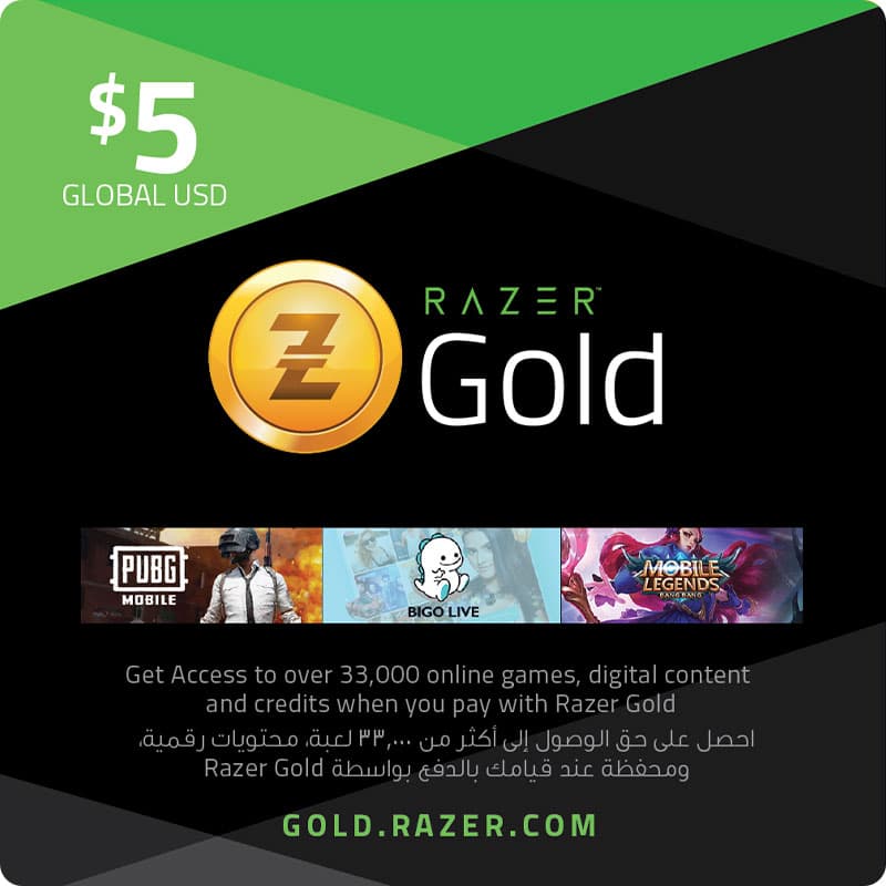Razer Gold $5 Retail