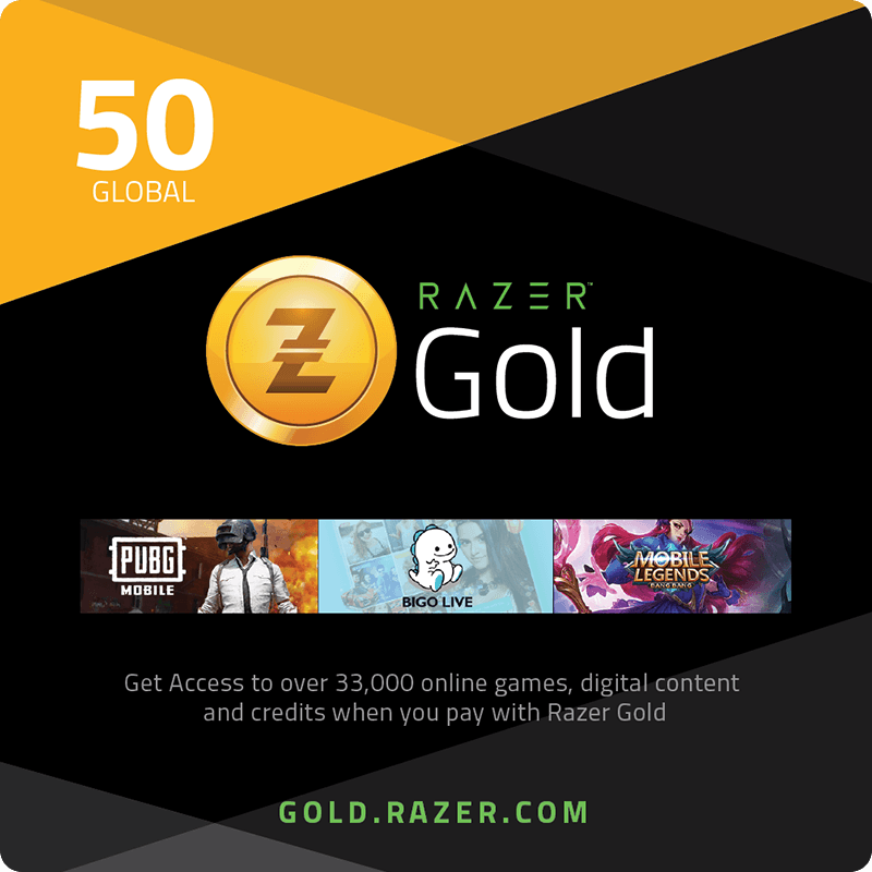 Razer Gold $50 Retail
