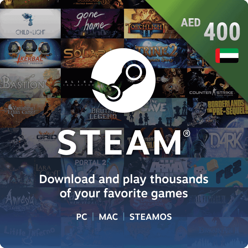 Steam Wallets 400 AED